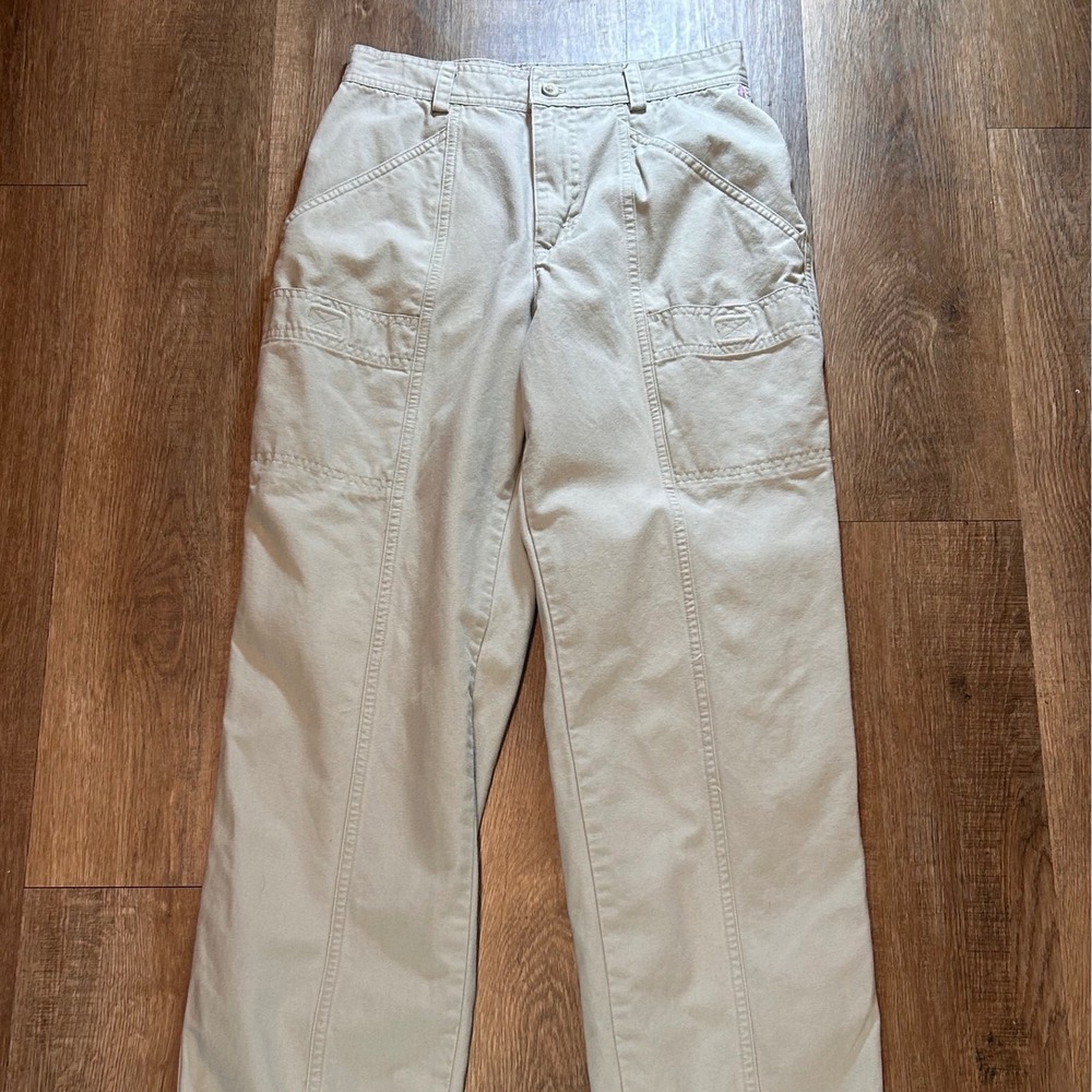 Columbia Sportswear Womens Khaki Cargo Pants Size 6R Cotton Canvas Gorpcore